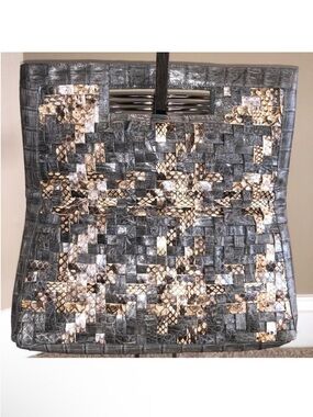 Nancy Gonzalez Woven Clutch